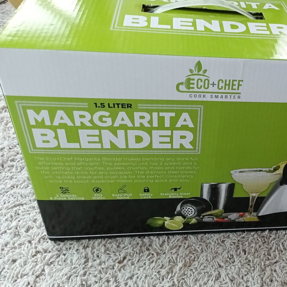 New ECO+CHEF 1.5 Liter Margarita Blender EC-2008, 2-SpeedsNew in box